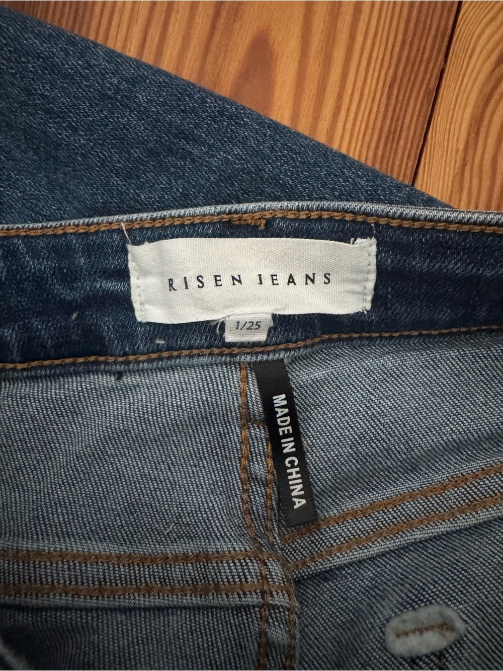 EUC RISEN High Rise Ankle Flare Jeans Women’s Dark Blue RDP5601 size 1/25 - Picture 10 of 10